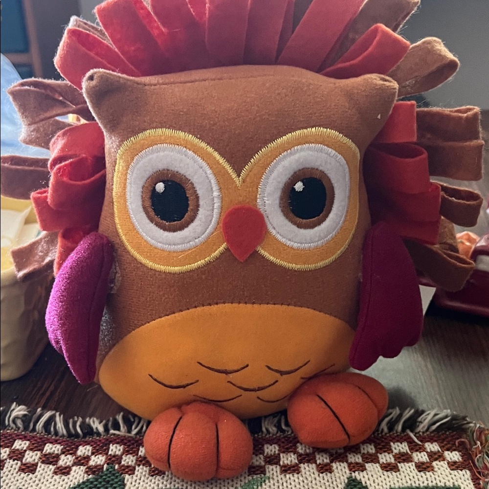 Colorful Owl Plush decorations gently used smoke free